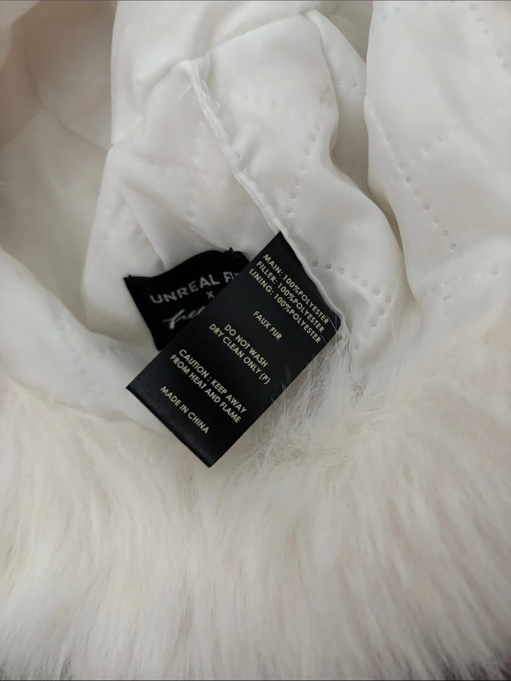Free people X Unreal Fur ICE Queen faux fur Bucket hat